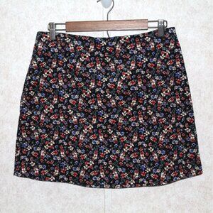 Copper‎ Key Women's Floral Corduroy Skirt Size Large